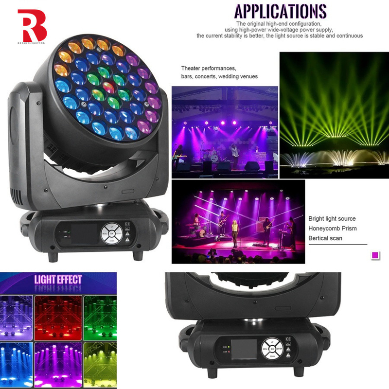 Πλήρης έλεγχος του φωτισμού RGBW 4in1 LED κινητό φως κεφαλής για μουσικές παραστάσεις