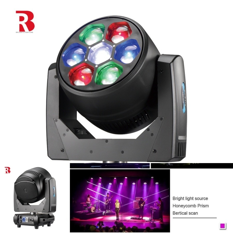 RGBW 4in1 Δυναμικό LED 7x40W Κινούμενο φως κεφαλής για περιβάλλοντα στούντιο και σετ ταινιών