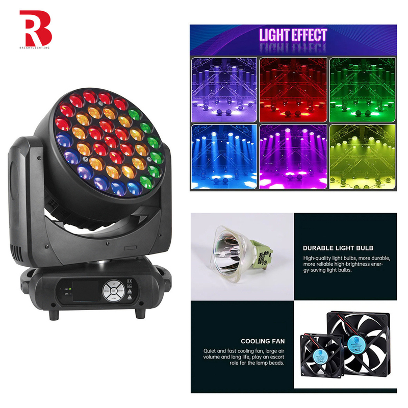 37*15W 48CH DMX512 RGBW LED κινητό κεφάλι Beeye Φως σκηνής για ντίσκο πάρτι