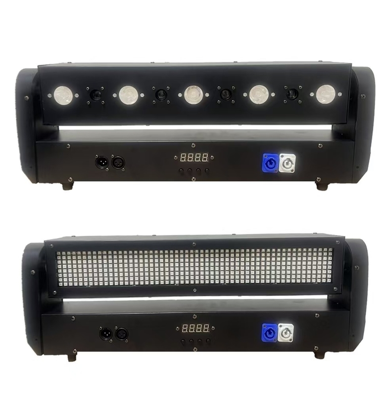 Διπλό πρόσωπο 5+4 Laser Beam Strobe Μετακινούμενο κεφαλικό φως 19CH DMA κανάλια ελέγχου