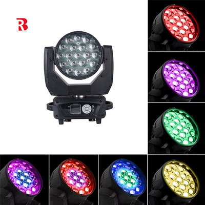 LED RGBW 4in1 DMX 19x15w Beeye Moving Head Wash Light Για Νυχτερινό Κλαμπ DJ Stage