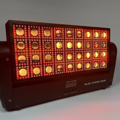 RGB 36PCS Μετακινούμενη κεφαλή καταιγίδα Strobe Beam Μετακινούμενη κεφαλή Φως εργοστάσιο